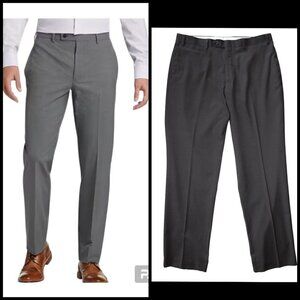 Ralph By Ralph Lauren Classic Fit Dress Pants dark Gray Size 36W 32L Zip up